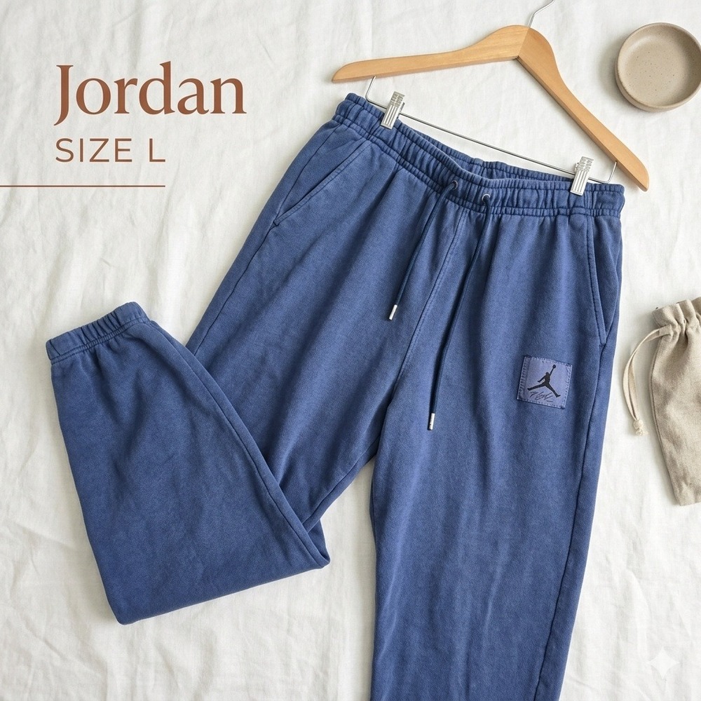 Jordan Streetwear Flight Fleece‎ Sweatpants Mens Large Blue